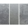 Thin stone veneer Slate South Grey panels with smooth matte finish, suitable for interior and exterior wall cladding.