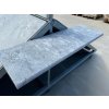 Universal capping slab in light grey natural stone — Marble Dolphin, tumbled 80×25×3 cm for walls, benches or steps.