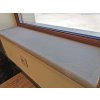 Light grey natural-stone window sill with fine texture - Sandstone Grey 100×25×3 cm.