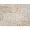 Paving slabs of Travertine Light — close-up of the natural surface and soft beige tones.