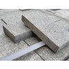 Anthracite grey granite paver 20×10×3 cm, sawn edges and flamed non-slip surface — ideal for modern paths and terraces.