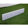 Frost-proof edging for paths, lawns and flowerbeds — Curbstone Granite Grey, sawn edge, sandblasted.