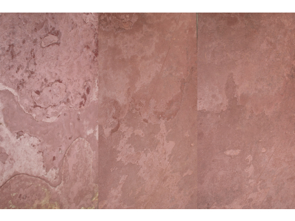 Břidlice Terra Red 122 cm x 61 cm x 2 mm - kamenná dýha
