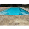 Kamenná dlažba k bazénu Travertin Mocca | stonetra.cz