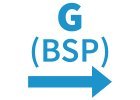 Závitníky do průchozího otvoru - G (BSP) - levý