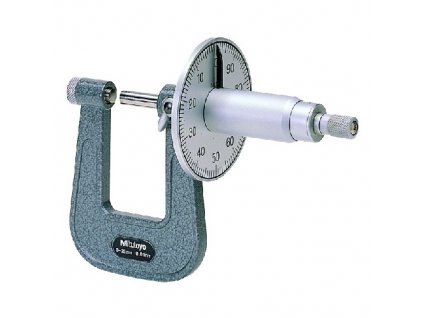 Třmenový mikrometr na měř.tloušťky plechů s číselníkem 0-25 mm MITUTOYO