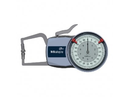 Číselníkový úchylkoměr s měřicími rameny pro vnější měření, IP65, 0-10mm MITUTOYO