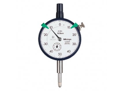 Číselníkový úchylkoměr 10/0,01mm s oboustrannou stupnicí bez očka MITUTOYO