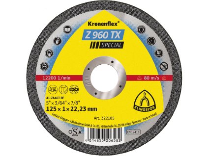 Řezné kotouče Z 960 TX 115X1X22,23