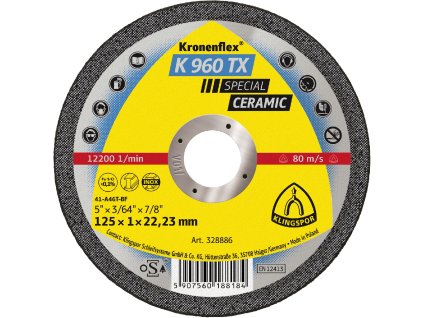 Řezné kotouče K 960 TX 125x1x22,23