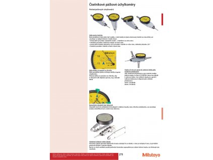 Páčkový úchylkoměr Dial Test Indicator 0,008", 0,0001", 9,52mm Stem MITUTOYO