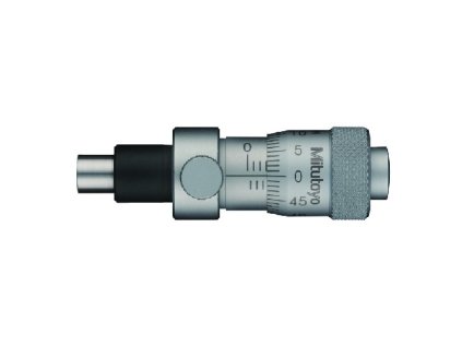 Vestavná mikrometrická hlavice s rozsahem měření 0-6,5 mm a s aretací vřetene MITUTOYO