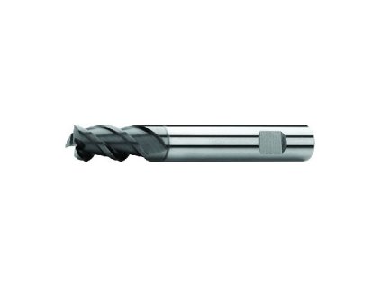 Fréza válcová čelní 4,5x8x57, Z3,45°, DIN 6527L, SK, AlTiN, N