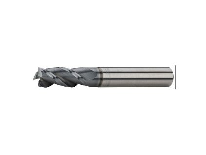 Fréza válcová čelní 3x8x57, Z3,37/39°, SK, AlCrN, N