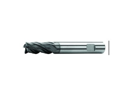 Fréza válcová čelní 4,5x11x57, Z4,35°-38°, DIN 6527L, SK, AlTiN, N