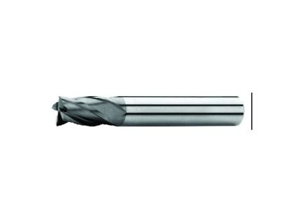 Fréza válcová čelní 5x9x54, Z4,30°, DIN 6527K, SK, AlTiN, N