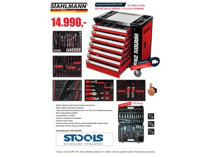 AKCE VOZÍK 25 1285H 172 STOOLS