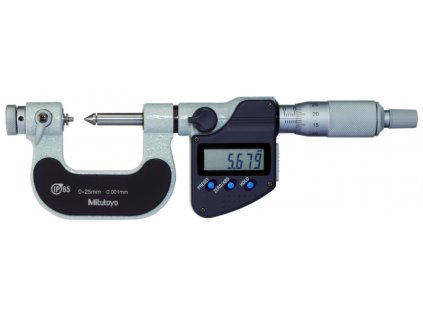 DIGI MIKROMETR PRO MĚŘENÍ STŘED. PRŮMĚRU ZÁVITŮ 25-50mm