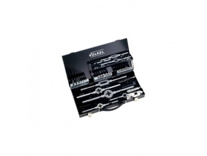 VÖLKEL Sada závitořezných nástrojů M3-12 levý chod 43ks