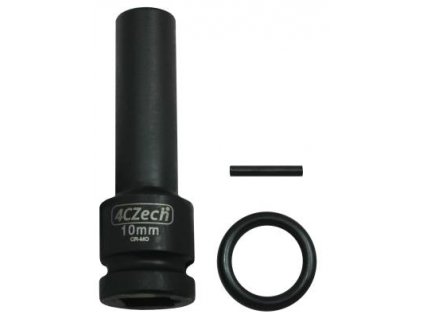 1/2" Nástrčná průmyslová hlavice 4CZECH prodloužená 6-hranná CrMo+trn,o-kroužek