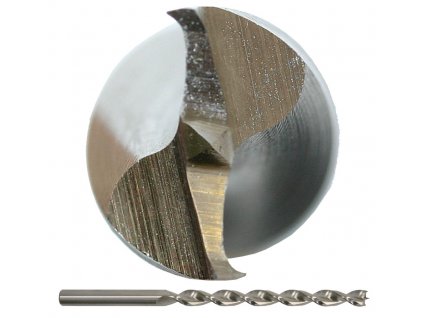 Vrták 07,00x250/180 RGT50HSS, do dřeva lesklý