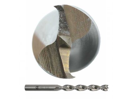 Vrták 06,00 DIN 338RGT50HSS, do dřeva lesklý