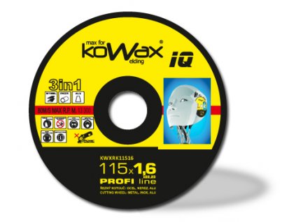 Řezný kotouč KOWAX® IQ 3v1 115x1,6