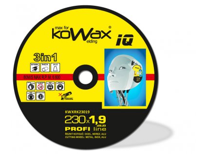 Řezný kotouč KOWAX® IQ 3v1 230x1,9