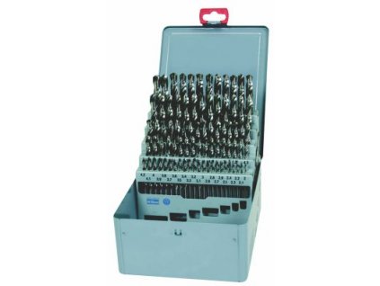 Sada vrtáků 81-dílná 2,00-10,00x0,1mm DIN338RNHSS Lesklá, kov