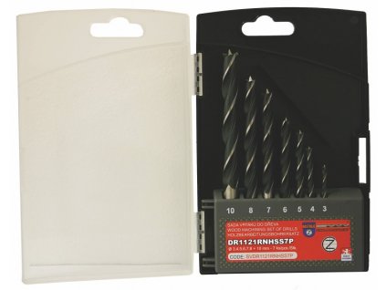 Sada vrtáků do dřeva 7-dílná 3,4,5,6,7,8 a 10mm StandardLine