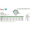 Číselníkový úchylkoměr standard model INSIZE, s očkem, typ 2308