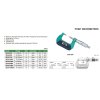 Mechanický třmenový mikrometr INSIZE se špičatými doteky, typ B, typ 3230