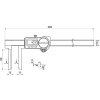 Digitální posuvné měřítko IP67 s dlouhými a úzkými čelistmi 10-200mm