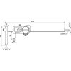 Digitální posuvné měřítko IP67 pro měření vzdálenosti otvorů 10-210mm