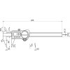 Digitální posuvné měřítko IP67 se špičatými měřícími čelistmi 150x40mm