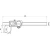 Digitální posuvné měřítko IP67 s vnitřními měřícími čelistmi 0-150mm