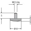 Měřící doteky M 2,5mm k posuvným měřítkům HELIOS PREISSER