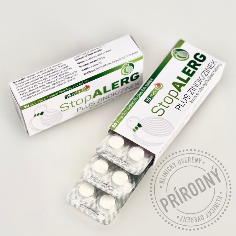 StopALERG uľaví od príznakov alergie už po 15 minútach