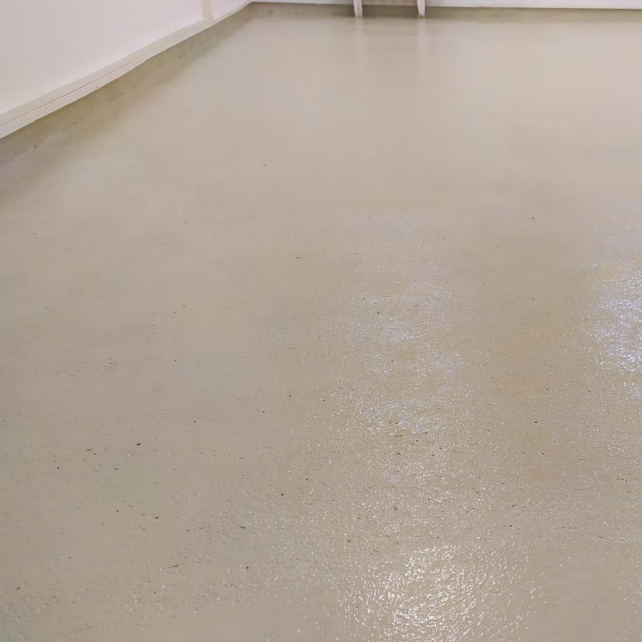 Epoxidová podlaha, sklad náradia, Fabrika BA