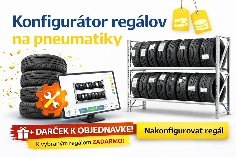 Konfigurátor regálov na pneumatiky: Aby ste kolesá nemuseli hľadať pod kopou neporiadku