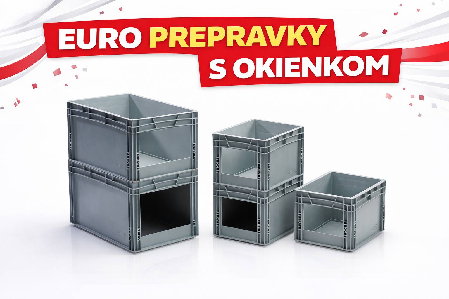 Euro prepravky s okienkom: Skoncujte s neustálym hľadaním tovaru v sklade