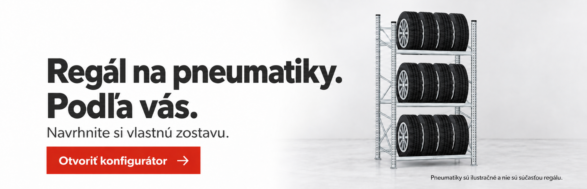 regál na pneumatiky
