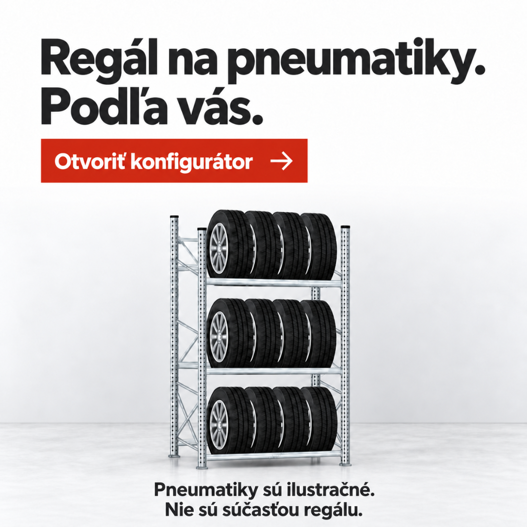 regál na pneumatiky