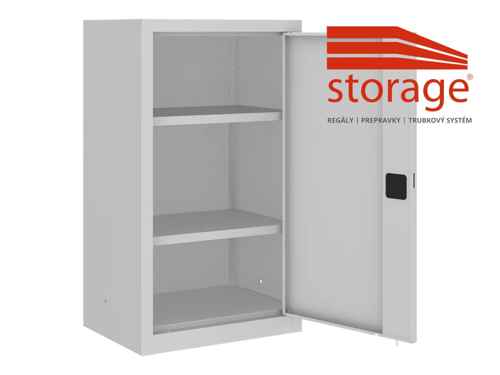 Univerzálna skriňa Sbm 101 (color_body RAL 7035, svetlošedá, color_door RAL 7035, svetlošedá)