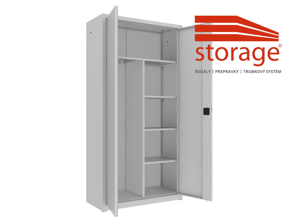 Kombinovaná skriňa Sbm 206 (color_body RAL 7035, svetlošedá, color_door RAL 7035, svetlošedá)
