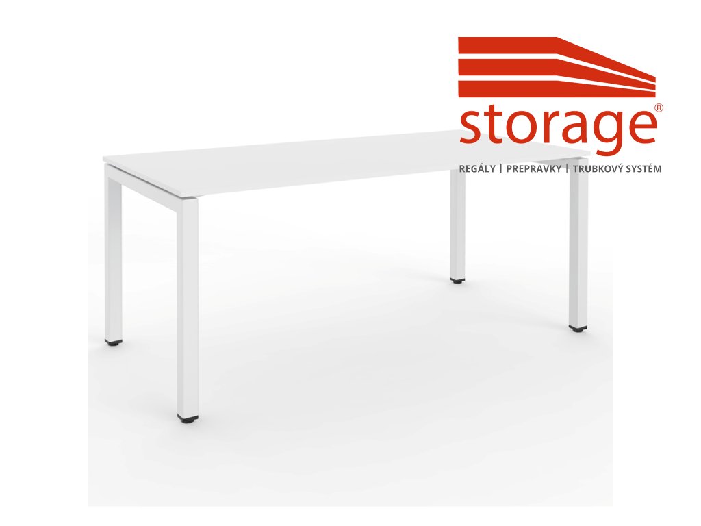Kancelársky stôl Stb 1680 (color_body RAL 7035, svetlošedá)