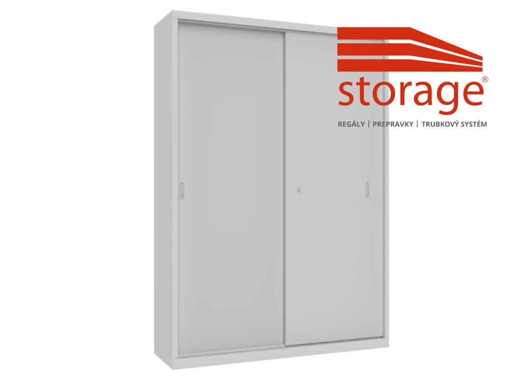 Skriňa s posuvnými dverami Sbm 221 (color_body RAL 7035, svetlošedá, color_door RAL 7035, svetlošedá)