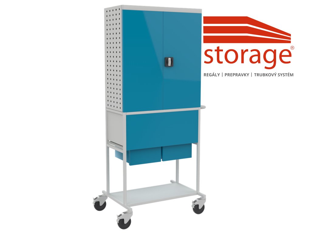 Vozík SzwG 43 (color_body RAL 7035, svetlošedá, color_door RAL 7035, svetlošedá)