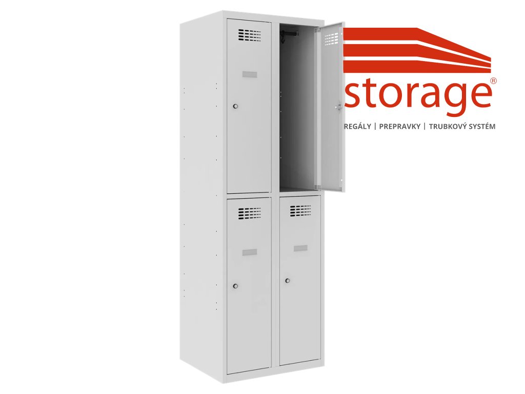 Šatník Sus 322 W (color_body RAL 7035, svetlošedá, color_door RAL 7035, svetlošedá)