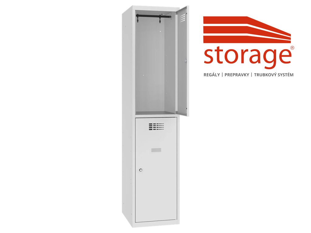 Šatník Sus 412 W (color_body RAL 7035, svetlošedá, color_door RAL 7035, svetlošedá)